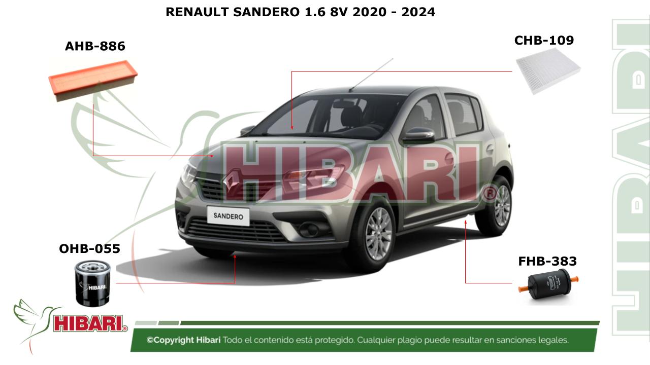 En este momento estás viendo RENAULT SANDERO 1.6 8V 2020 – 2024